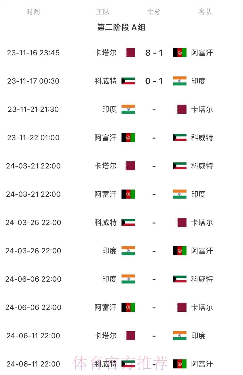 2026世界杯每日赛程高清版赛事详情查询入口